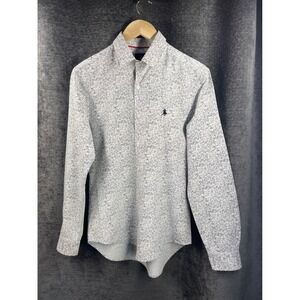 Royal County of Berkshire Polo Club University Mens Button Shirt‎ Print Size M